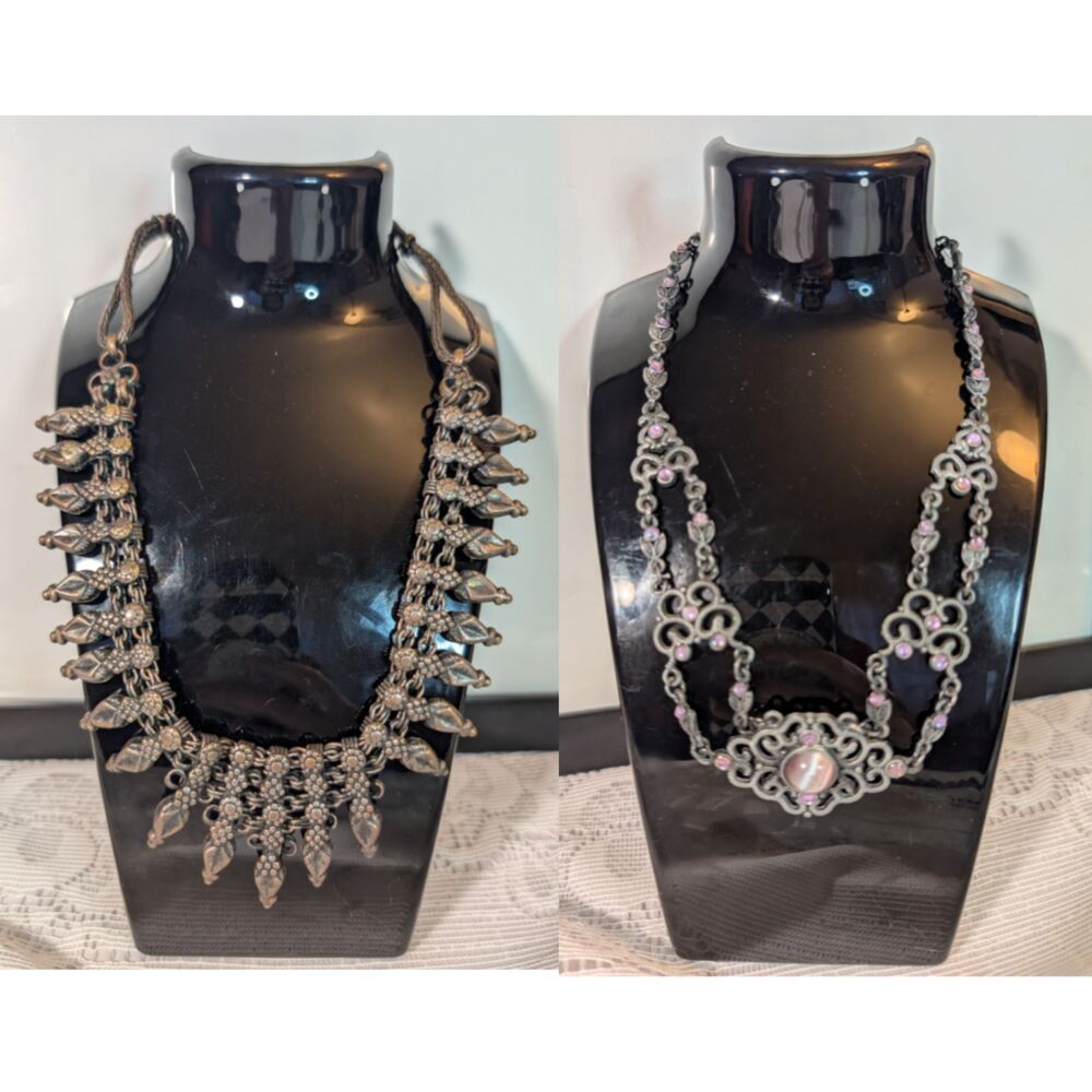 Vintage Choker-Style Costume Jewelry Necklace Set